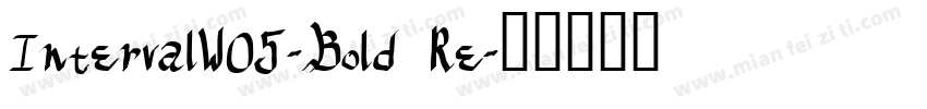 IntervalW05-Bold Re字体转换